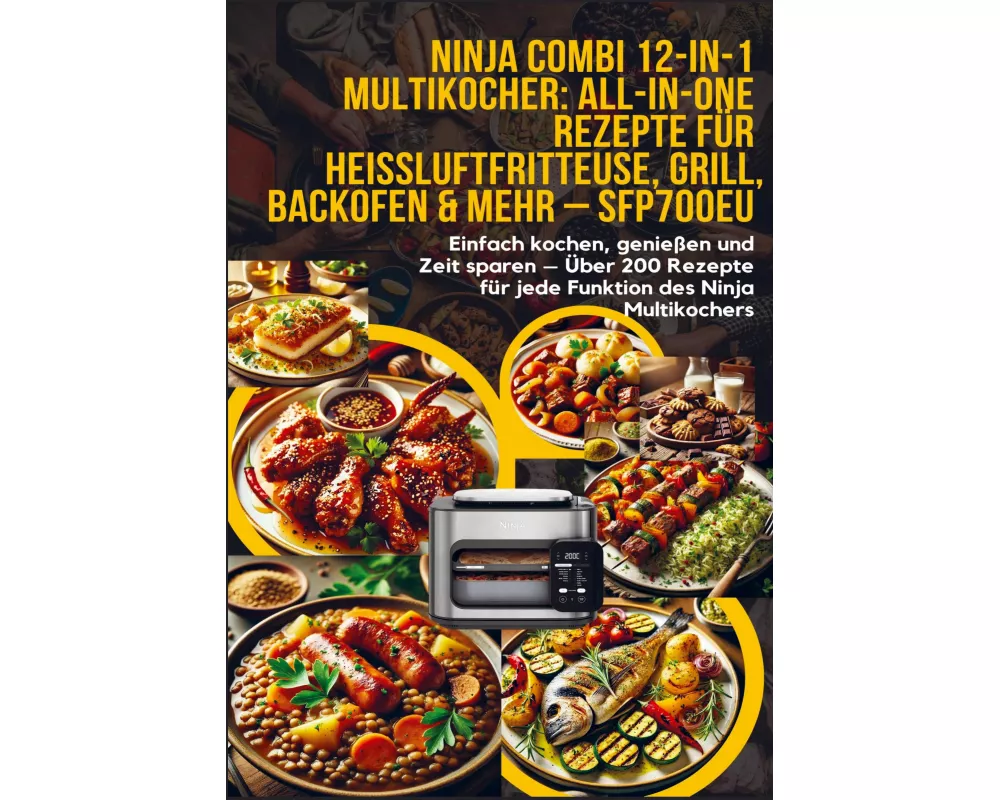 Ninja Combi 12-in-1 Multikocher: All-in-One Rezepte für Heißluftfritteuse, Grill, Backofen & mehr - SFP700EU