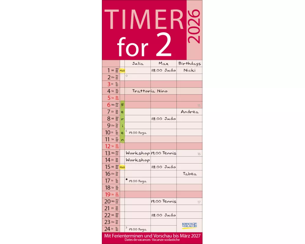 Timer for 2 Lifestyle 2026