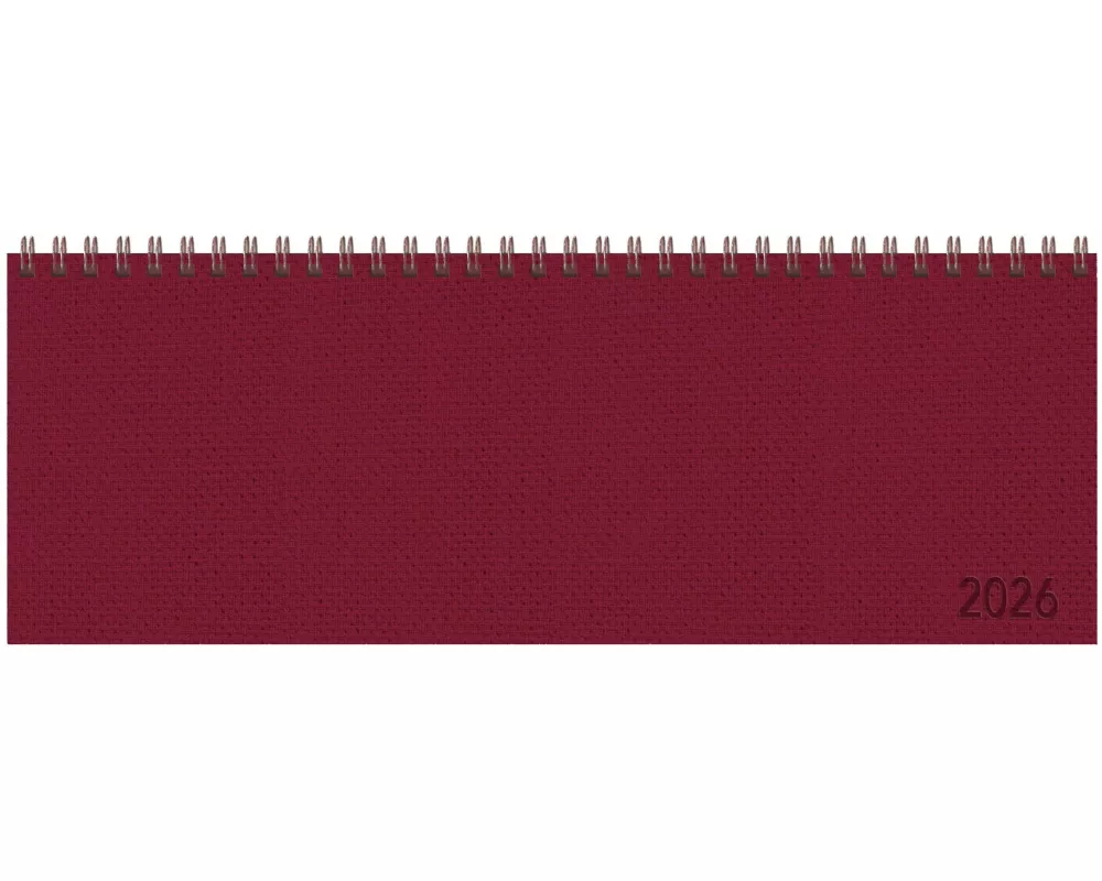 Tischkalender quer Professional Premium 2026 rot