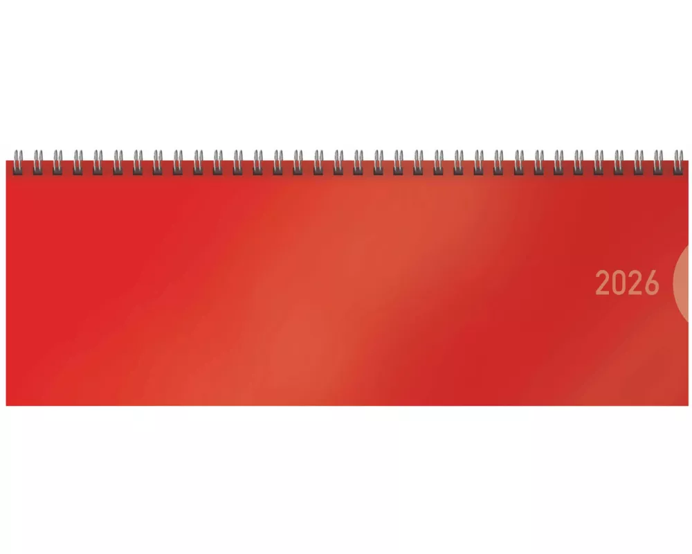 Tischquerkalender Classic Colourlux rot 2026