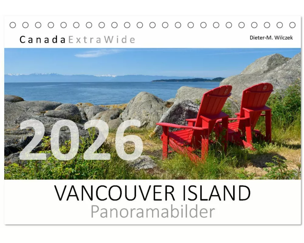 Vancouver Island Panoramabilder (Tischkalender 2026 DIN A5 quer), CALVENDO Monatskalender