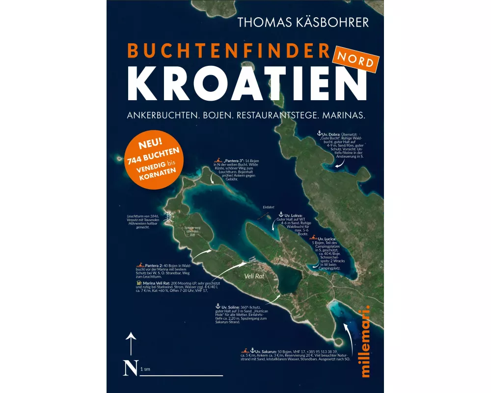 Buchtenfinder Kroatien Nord - Ausgabe 2025