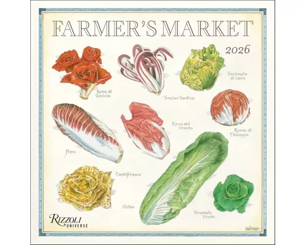 Farmer's Market 2026 Wall Calendar
