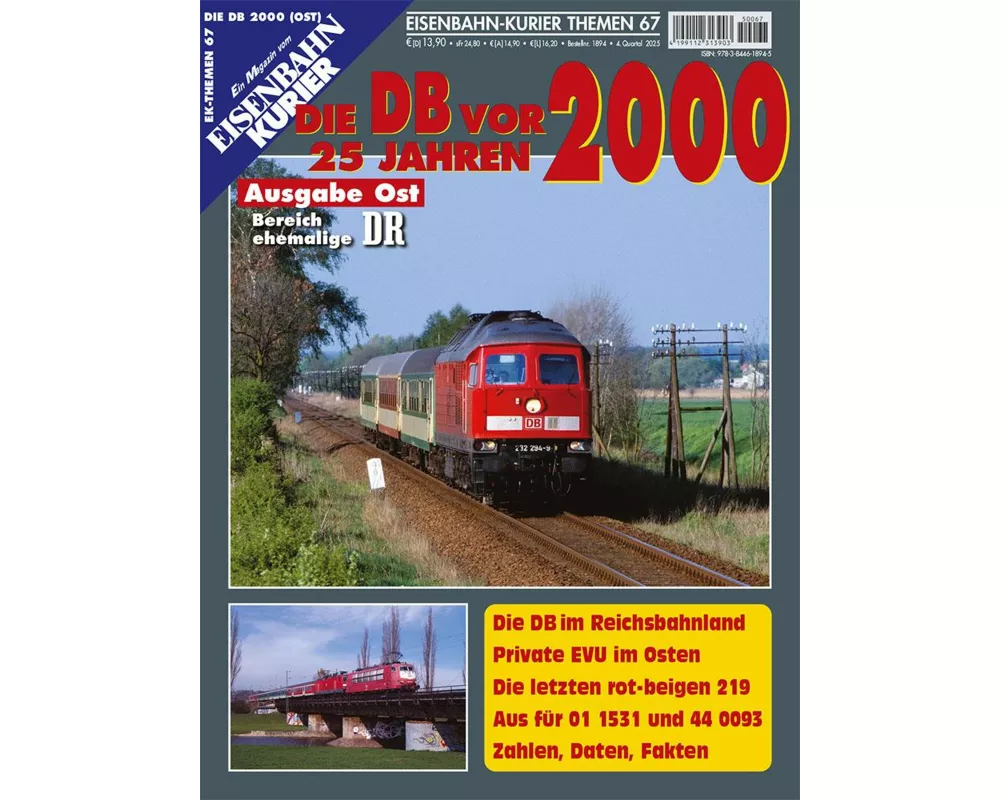 Die DB vor 25 Jahren - 2000 Ausgabe Ost