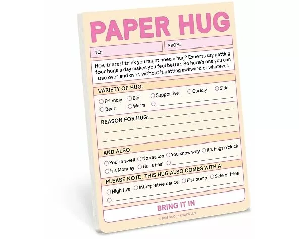 Knock Knock Paper Hug Nifty Note (Pastel Version)