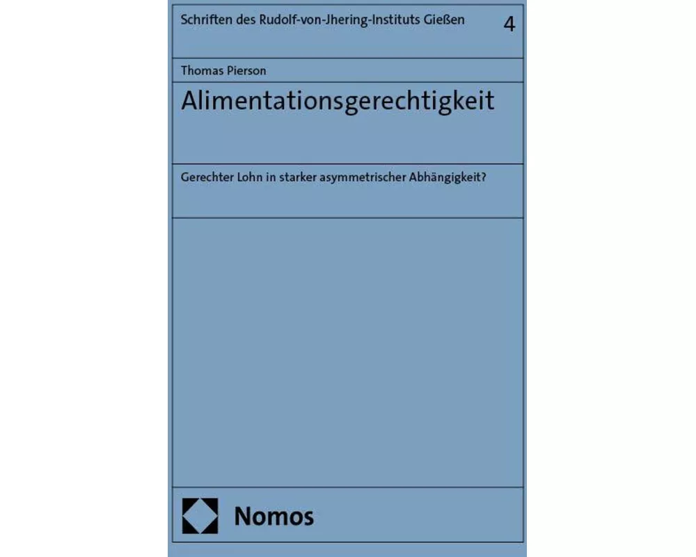 Alimentationsgerechtigkeit