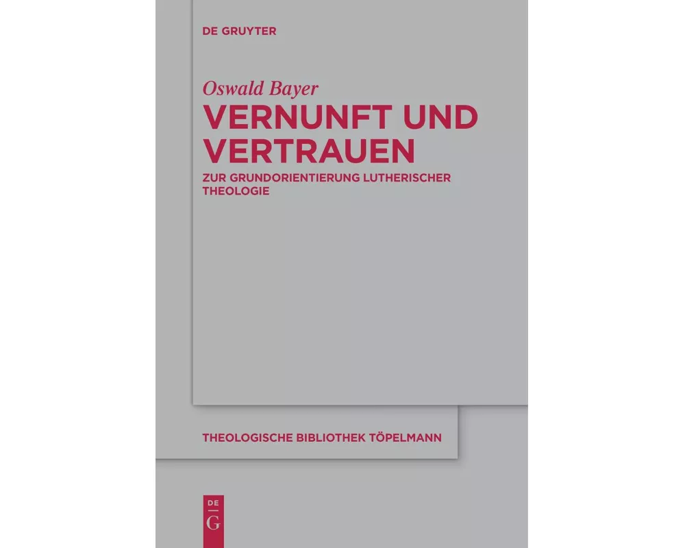 Vernunft und Vertrauen