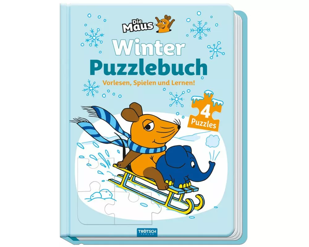 Trötsch Die Maus Winter-Puzzlebuch Puzzlebuch
