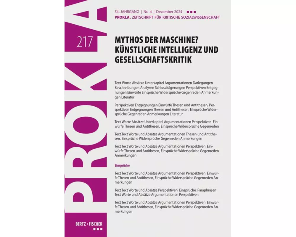 Mythos der Maschine? Künstliche Intelligenz und Gesellschaftskritik