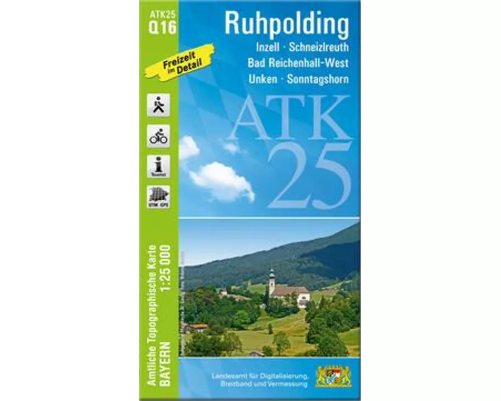 ATK25-Q16 Ruhpolding (Amtliche Topographische Karte 1:25000)