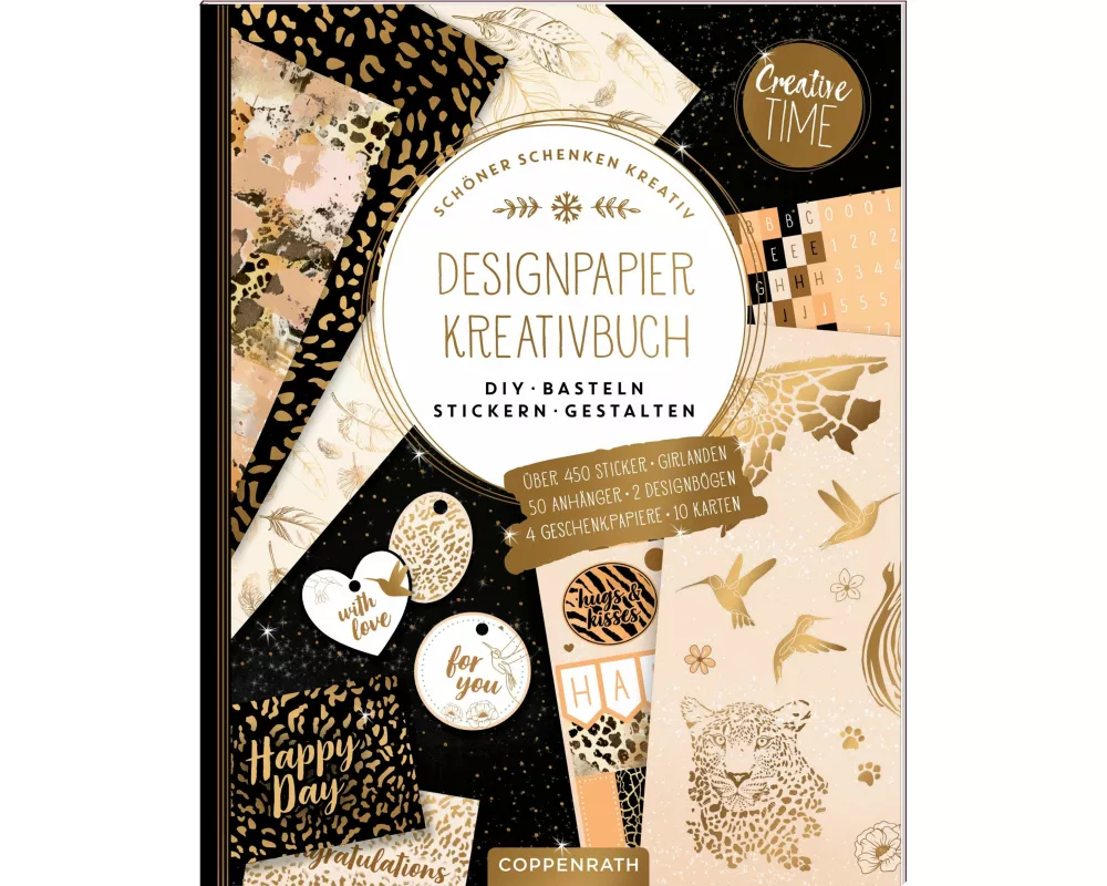 Designpapier-Kreativbuch Animal Print