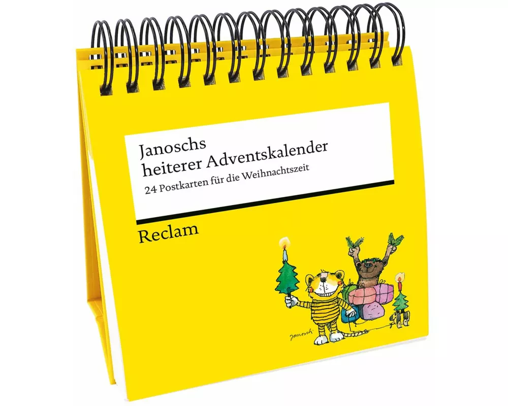 Janoschs heiterer Adventskalender. 24 Postkarten für die Weihnachtszeit (Advents-Postkartenaufsteller)