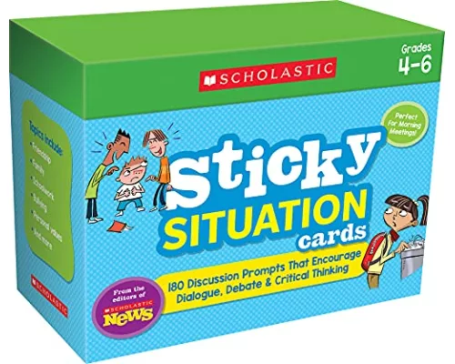 Scholastic News Sticky Situation Cards: Grades 4-6