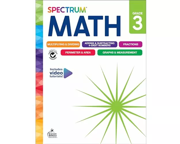 Spectrum Math Workbook, Grade 3
