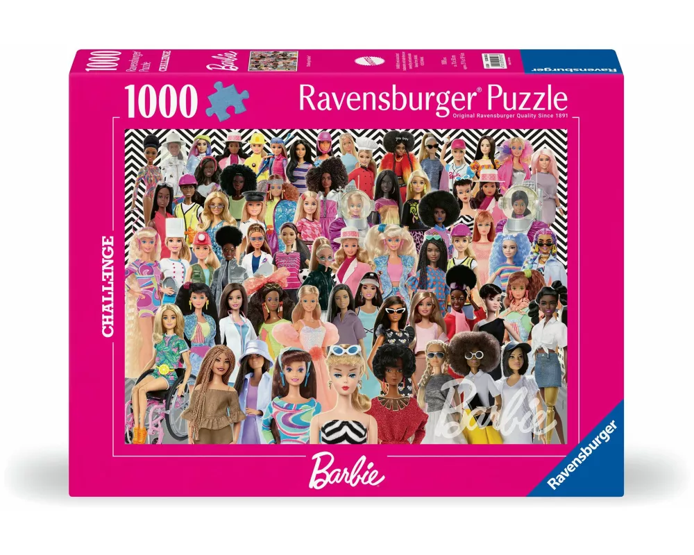 Erwachsenenpuzzle 1000 Teile - Challenge Barbie