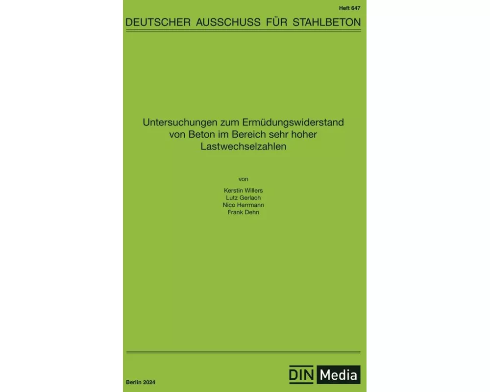 Untersuchungen zum Ermüdungswiderstand von Beton im Bereich sehr hoher Lastwechselzahlen