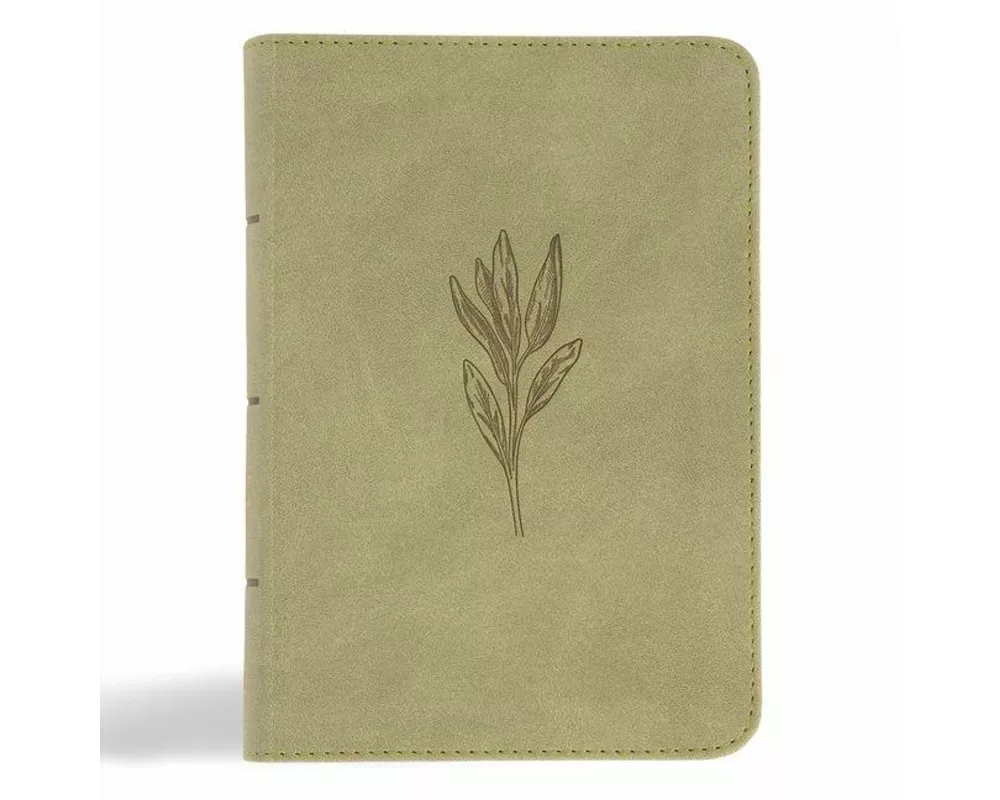 NASB Large Print Compact Reference Bible, Sage Suedesoft Leathertouch