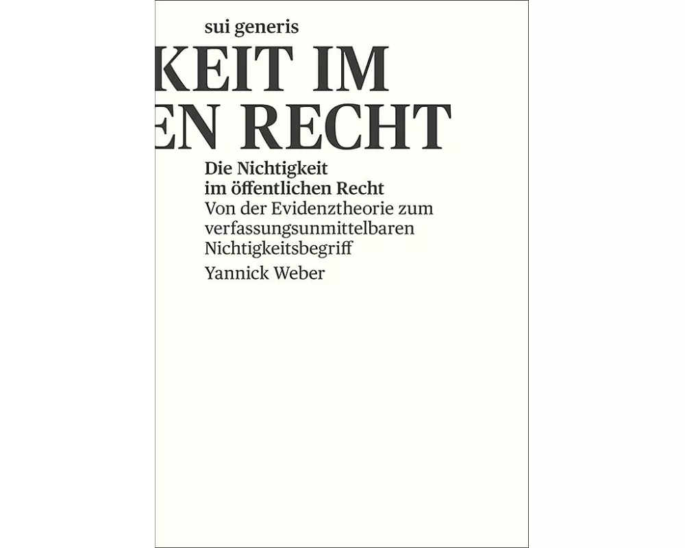 Die Nichtigkeit im öffentlichen Recht