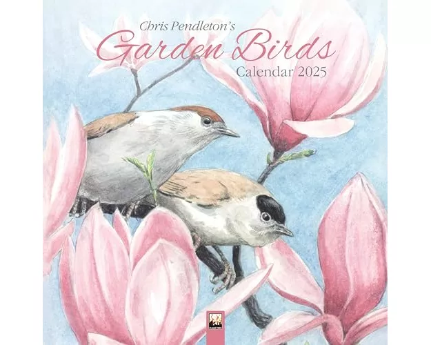 Chris Pendleton Garden Birds Wall Calendar 2025 (Art Calendar)