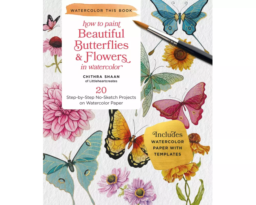How to Paint Beautiful Butterflies and Flowers in Watercolor