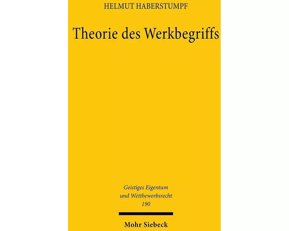 Theorie des Werkbegriffs
