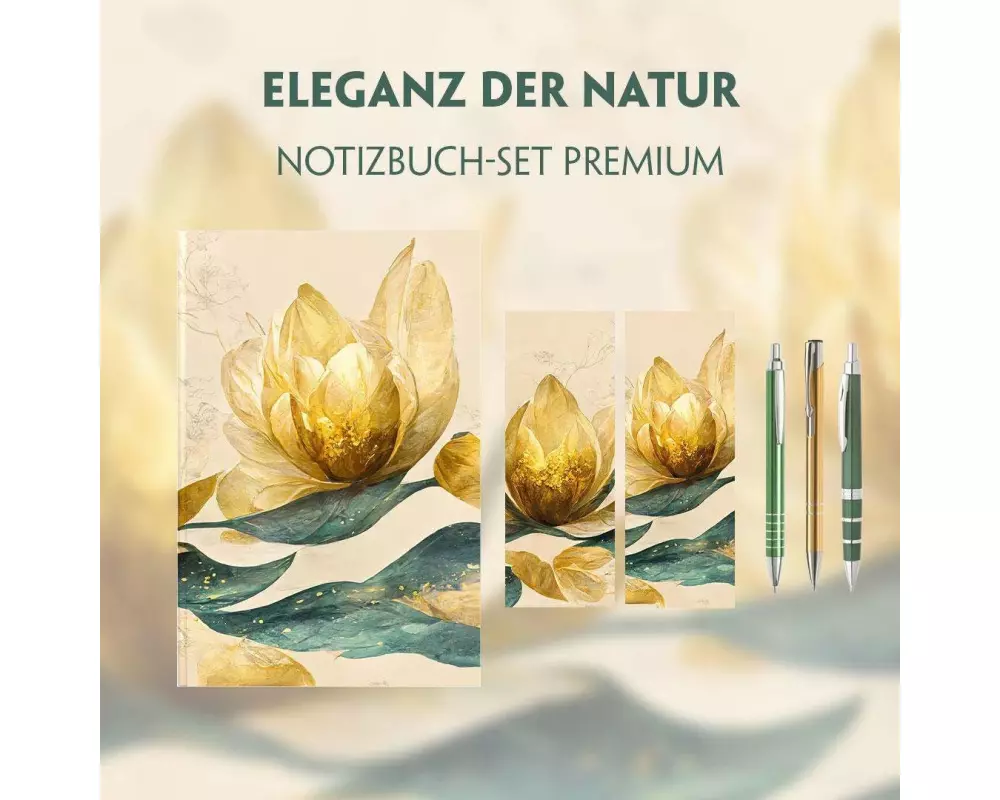 Eleganz der Natur Schreibset Premium im majestätischen Blütentraum-Design