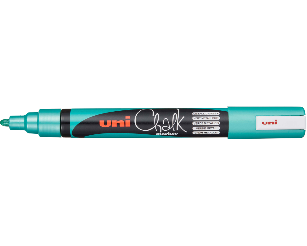 UNI-BALL Chalk Marker 1.8-2.5mm PWE-5M METALLIC GREEN Metallic grün