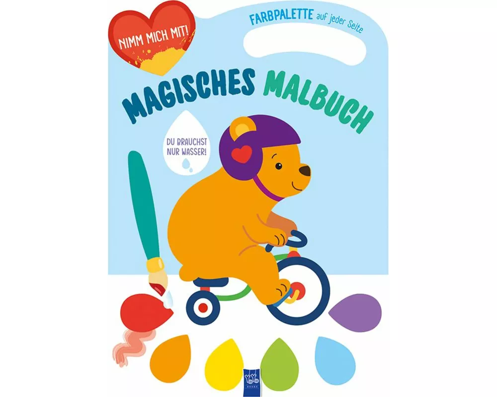 Magisches Malbuch - Cover blau (Bär)