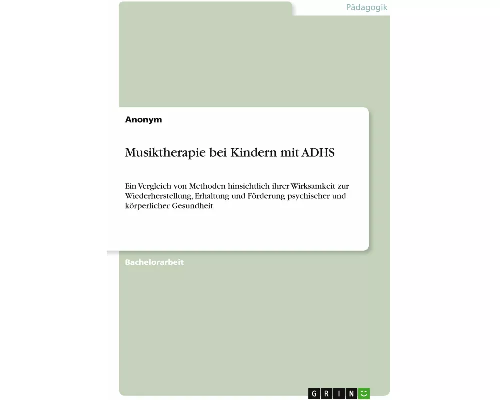 Musiktherapie bei Kindern mit ADHS