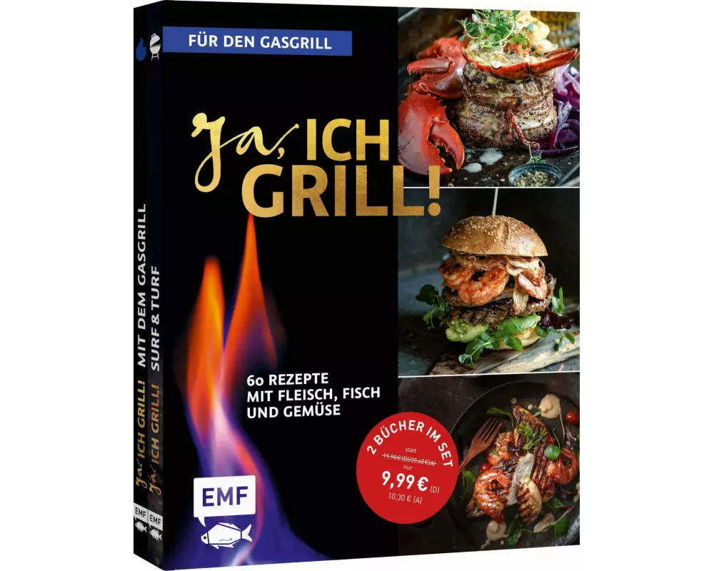 Ja, ich grill! – Für den Gasgrill: Doppelt gut – 2 Bücher im Set