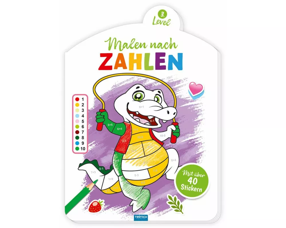 Trötsch Malen nach Zahlen 3. Level Malbuch
