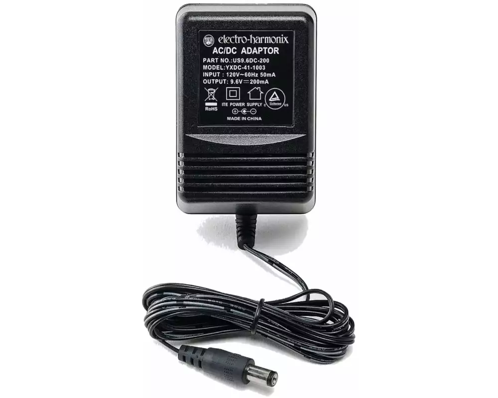 Electro-Harmonix 9.6 V DC-200mA Power Adapter 9.6 Volt DC 200 mA