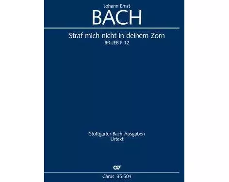 Straf mich nicht mit deinem Zorn (Klavierauszug)