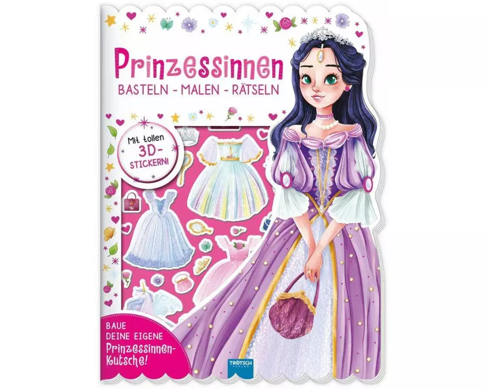 Trötsch Beschäftigungsbuch Malbuch Bastelbuch Prinzessinnen