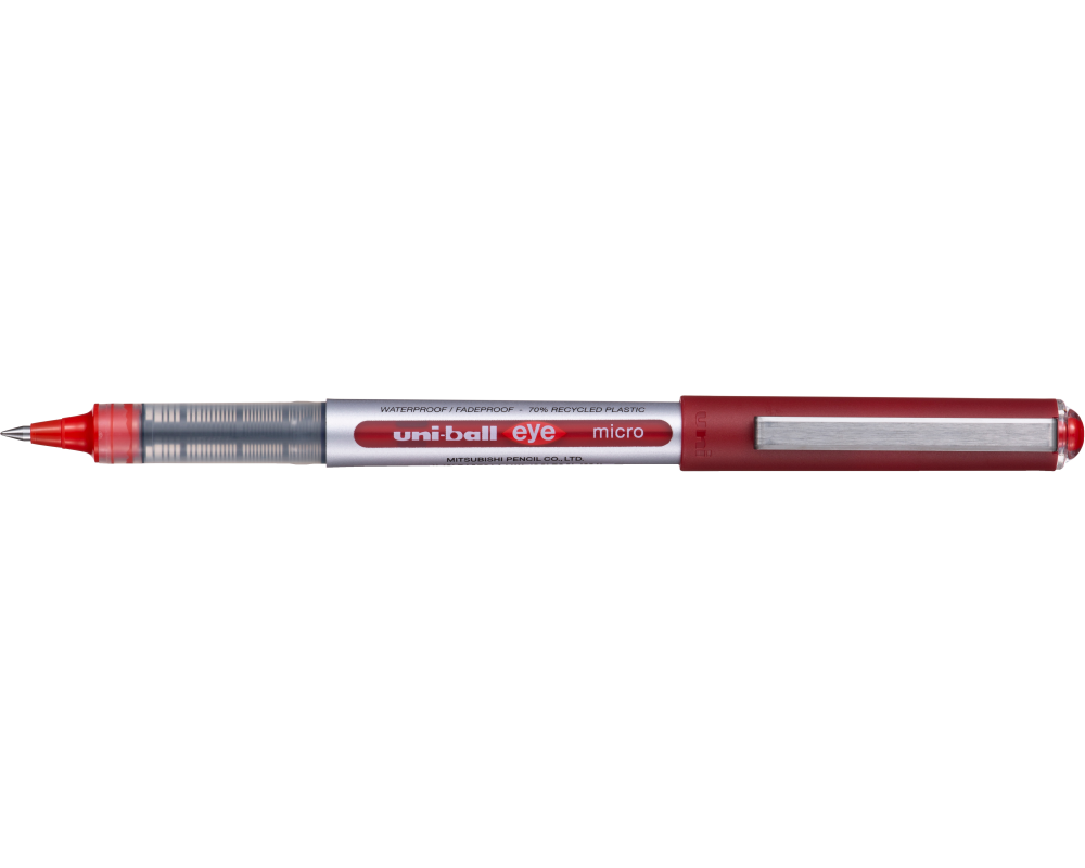 Uni Rollerball EYE Micro ECO 0.3 mm; 0.7 mm, Grau/Rot