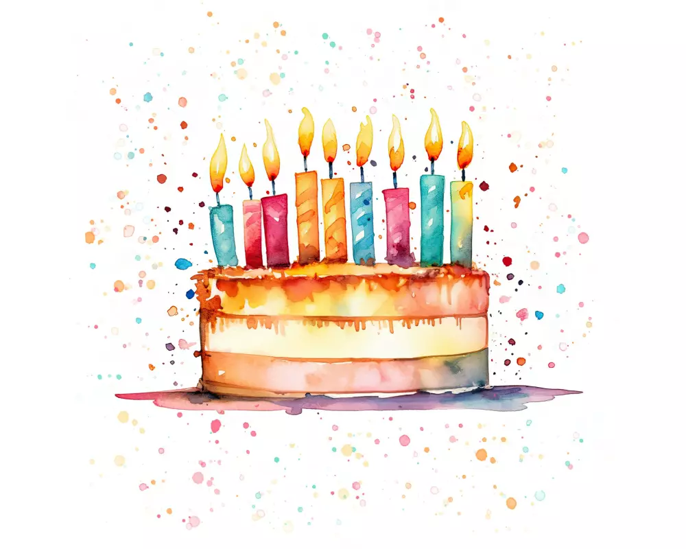 Braun + Company Serviette Cake Party 33 x 33 cm, 20 Stück