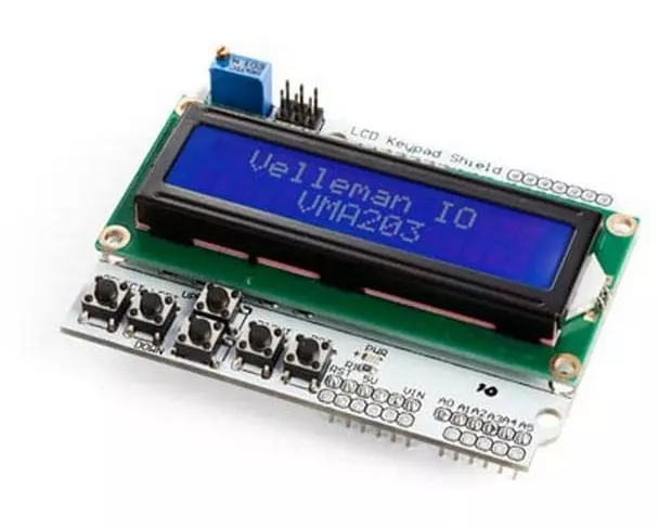 Whadda Display LCD1602 & Keypad Shield für Arduino