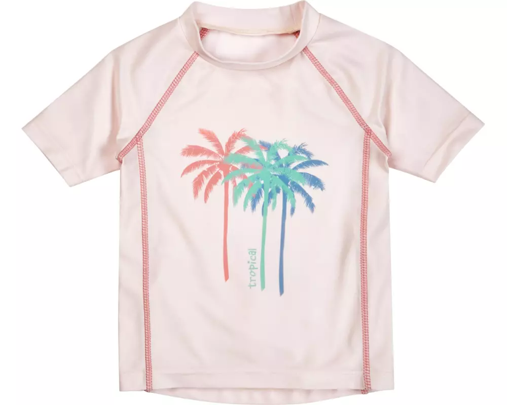 Playshoes UV-Shirt kurzarm Palmen Ecru Gr. 98/104