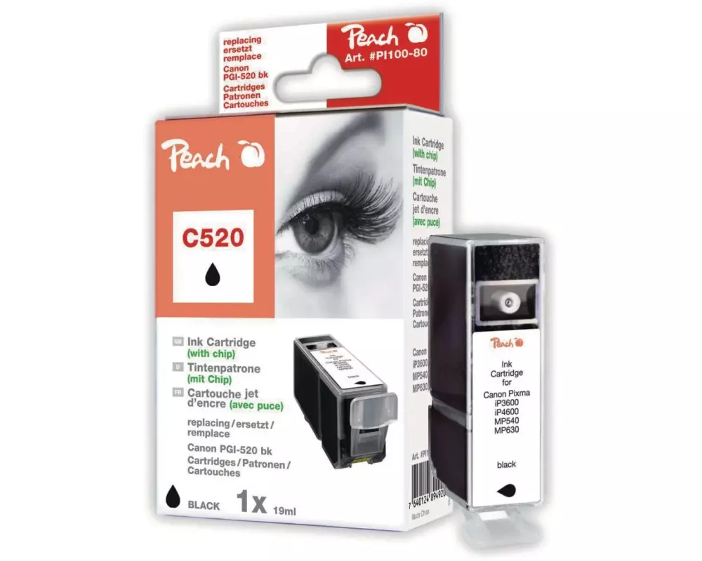 Peach Tinte Canon PGI-520BK XL Black