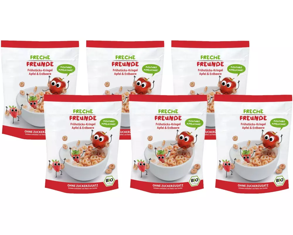 Freche Freunde Frühstücks-Kringel Apfel Erdbeere 6x 125 g