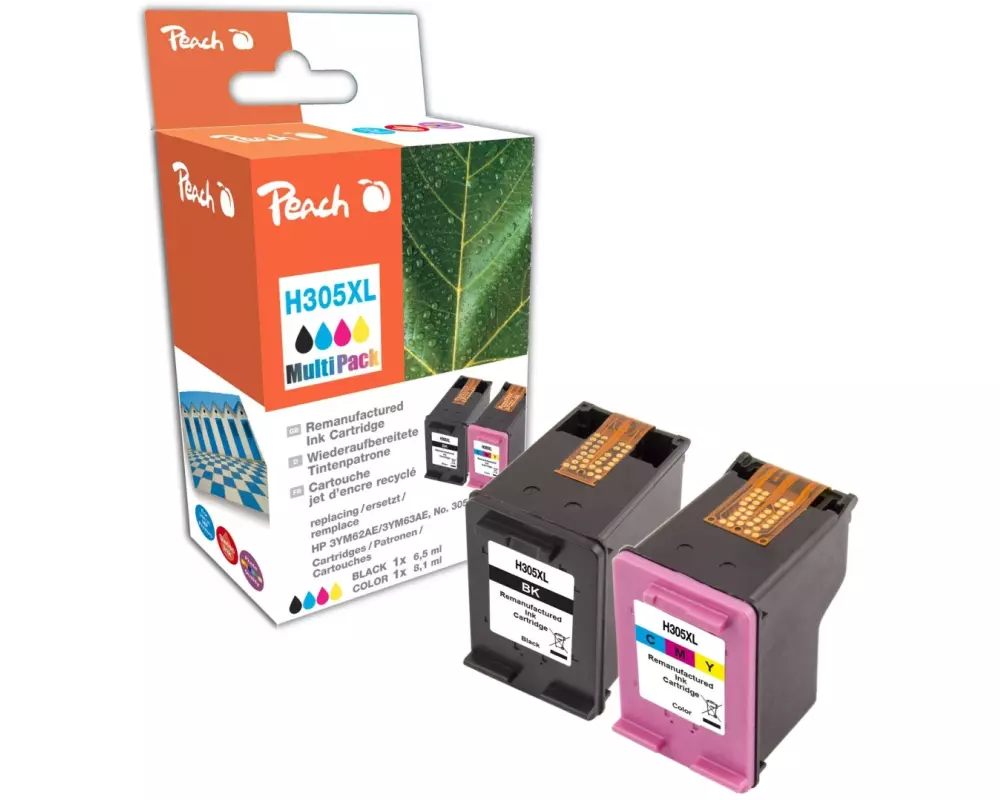 Peach Tinte HP Nr. 305XL / 6ZA94AE 1x Black, 1x Color
