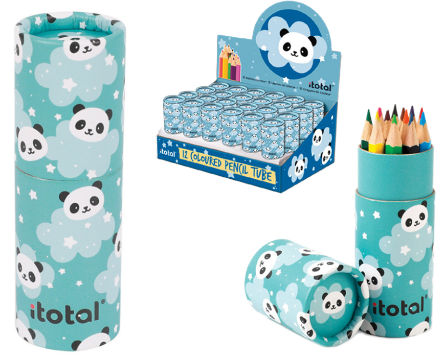 ROOST Farbstifte Panda XL2265 Runddose 12 Stück