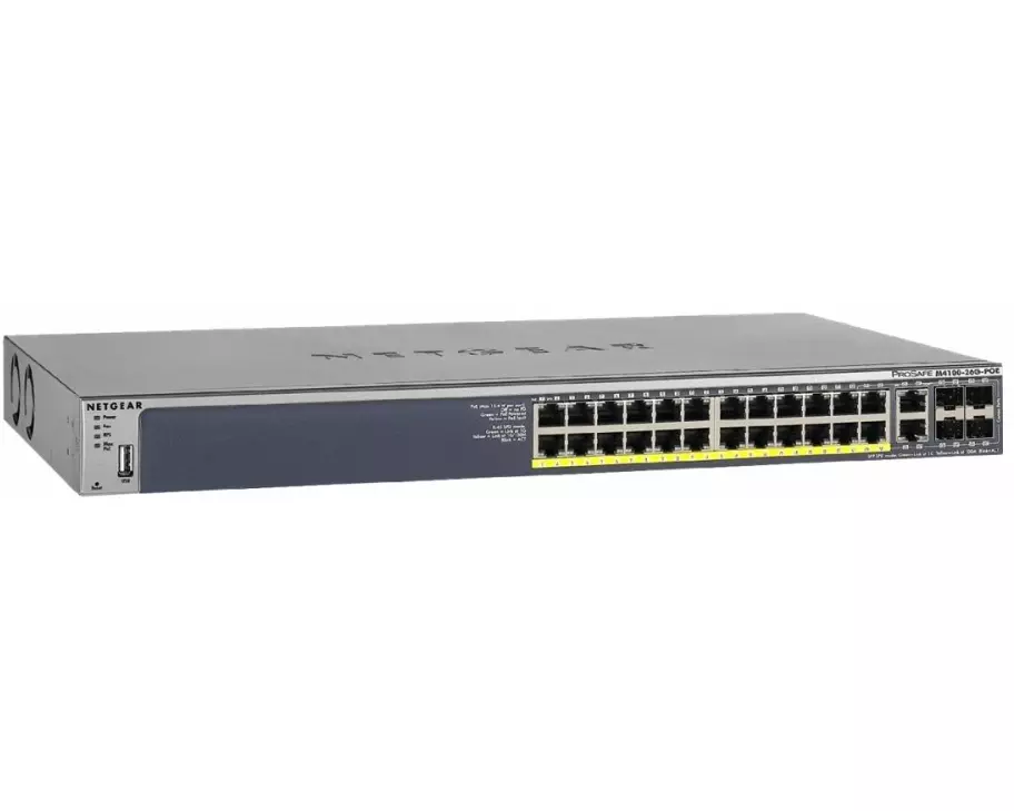 NETGEAR managed Switch GSM7226LP-100NES, Layer 2, 26 Port, 10/100/1000 Mbit/s