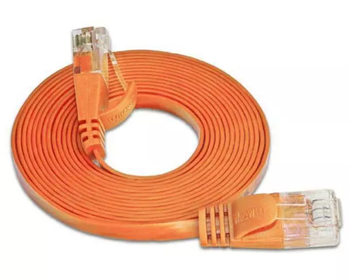 SLIM Slimpatchkabel RJ-45 - RJ-45, Cat 6, UTP, 2 m, Orange