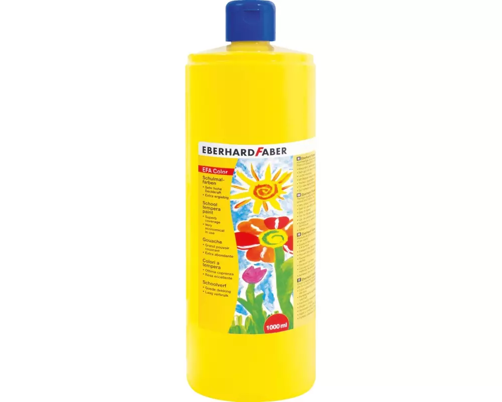 Eberhard Faber Temperafarben Efacolor, 1000 ml, Kadmiumgelb