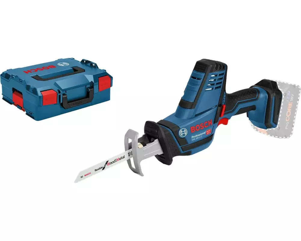 Bosch Professional Akku-Säbelsäge GSA 18V-LI C Solo L-Boxx