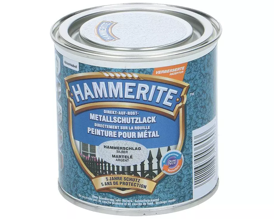 Hammerite Metall-Schutzlack HS Silber, 250 ml
