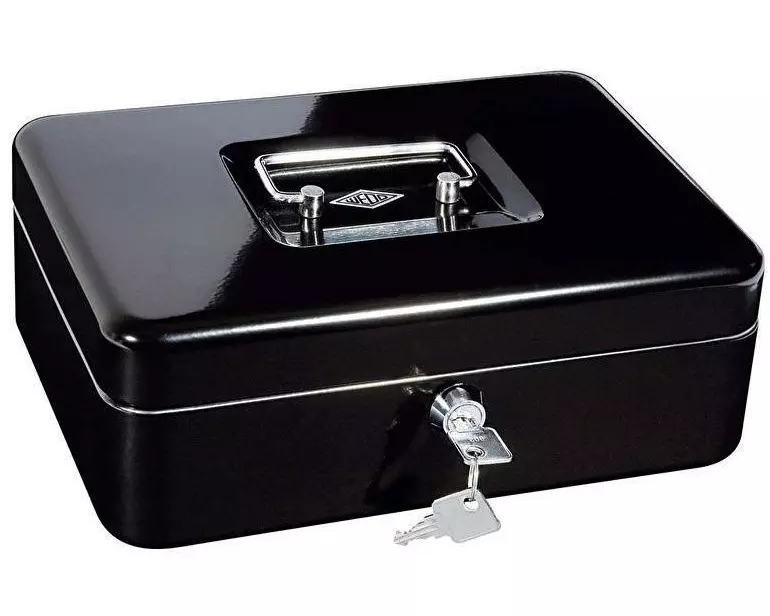 WEDO Geldkassette 5 Fächer, Schwarz