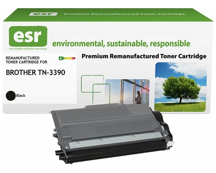 ESR Toner cartridge compatible with Brother TN-3390BK black remanufactured 16.000 pages