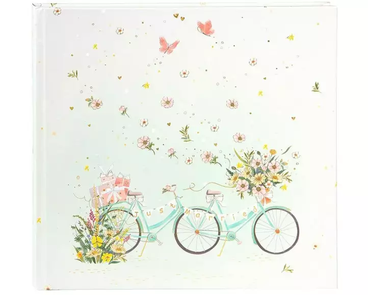 Goldbuch Gästebuch Hochzeit Floral Tandem Mehrfarbig